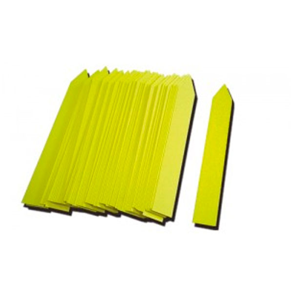 Pin Tag 13 x 80 mm. Yellow 100 units