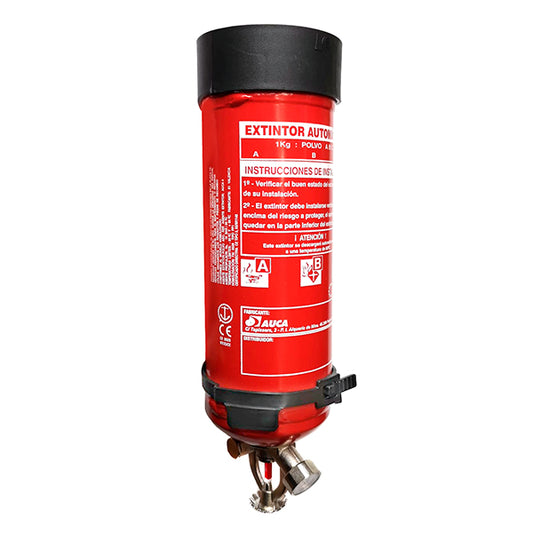 Extintor de polvo disparo Automático 1 kg.