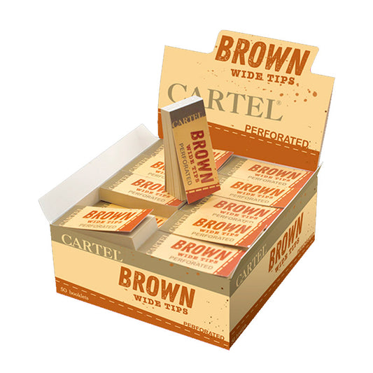 Filtros Cartel Wide Perforado Unbleached  55x25 mm. 50 ud.