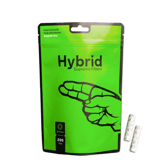 Filtros Hybrid Supreme Carbon Activo 6.5x30 mm.  250 ud.