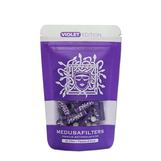 Filtros Medusa Supreme Carbon Activo Organic Violet 6 mm. 50 ud.