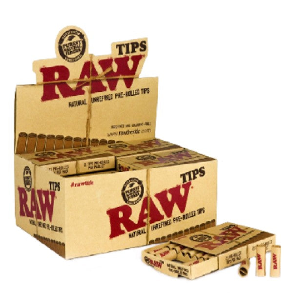 Filtros Raw Tips  Prerolled 20x 21 ud.