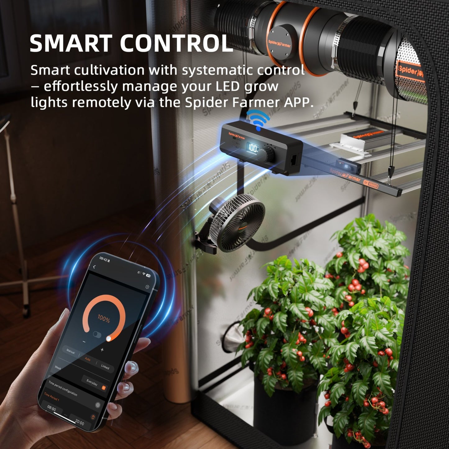 Kit Spider Farmer G3000 Smart Completo 90x90 con GGS