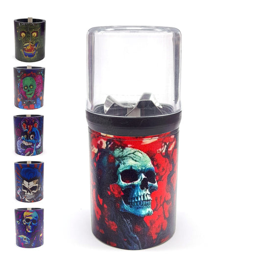 Macinino Elettrico in Plastica USB Skull Colori Assortiti