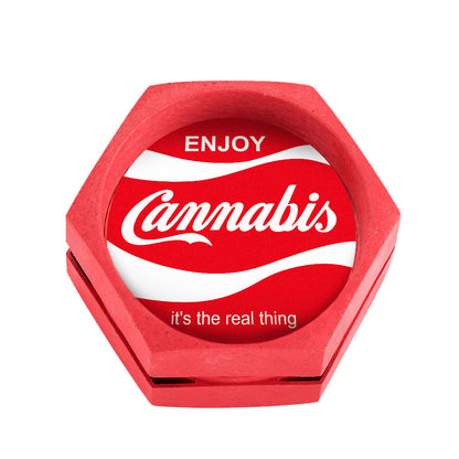 Grinder Cannabis Biodegradabile in Canapa 68 mm.