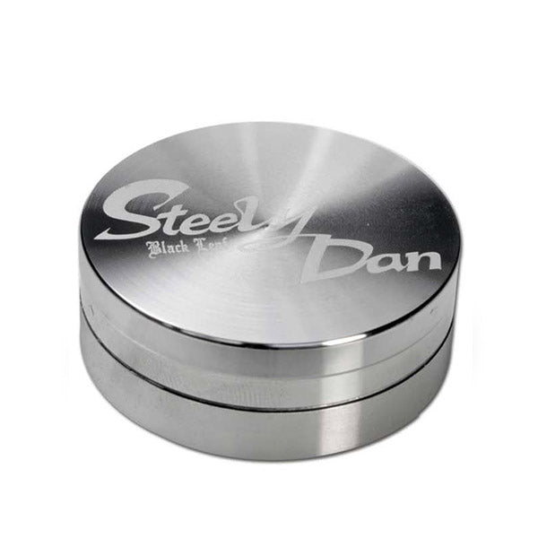 Grinder Metallo Acciaio Inox. & Custodia in Pelle Steely Dan 50 mm.