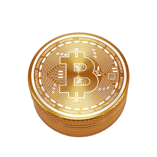 Grinder metallico design Bitcoin 40 mm.