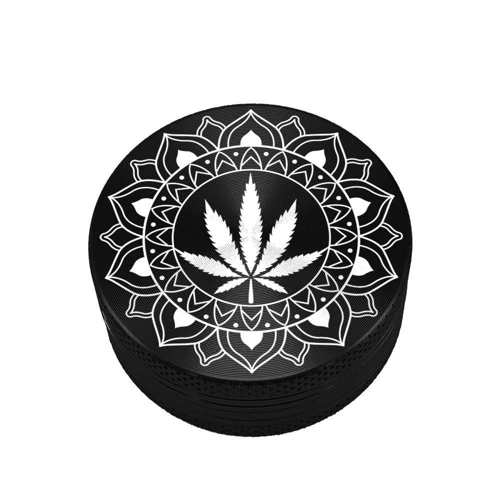 Grinder metallo Design Tribal Leaf 40 mm.