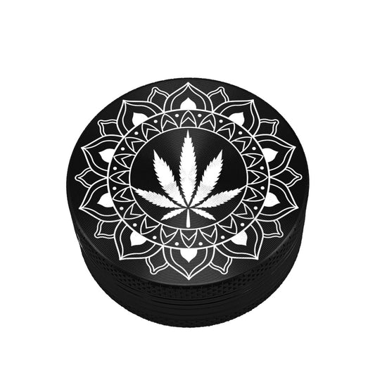 Grinder metallo Design Tribal Leaf 40 mm.