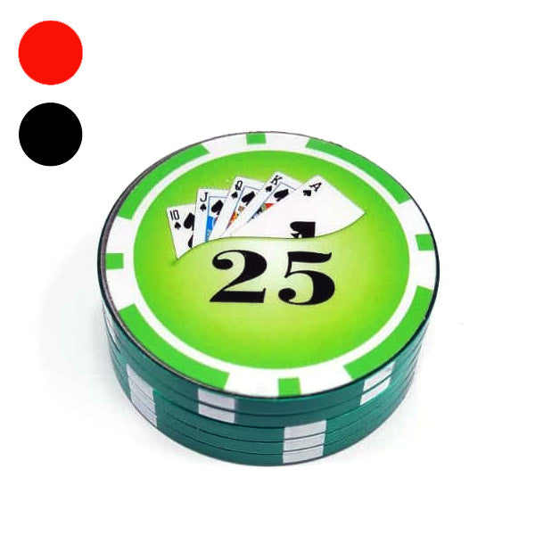 Grinder in Metallo Poker 40 mm. Colori Assortiti