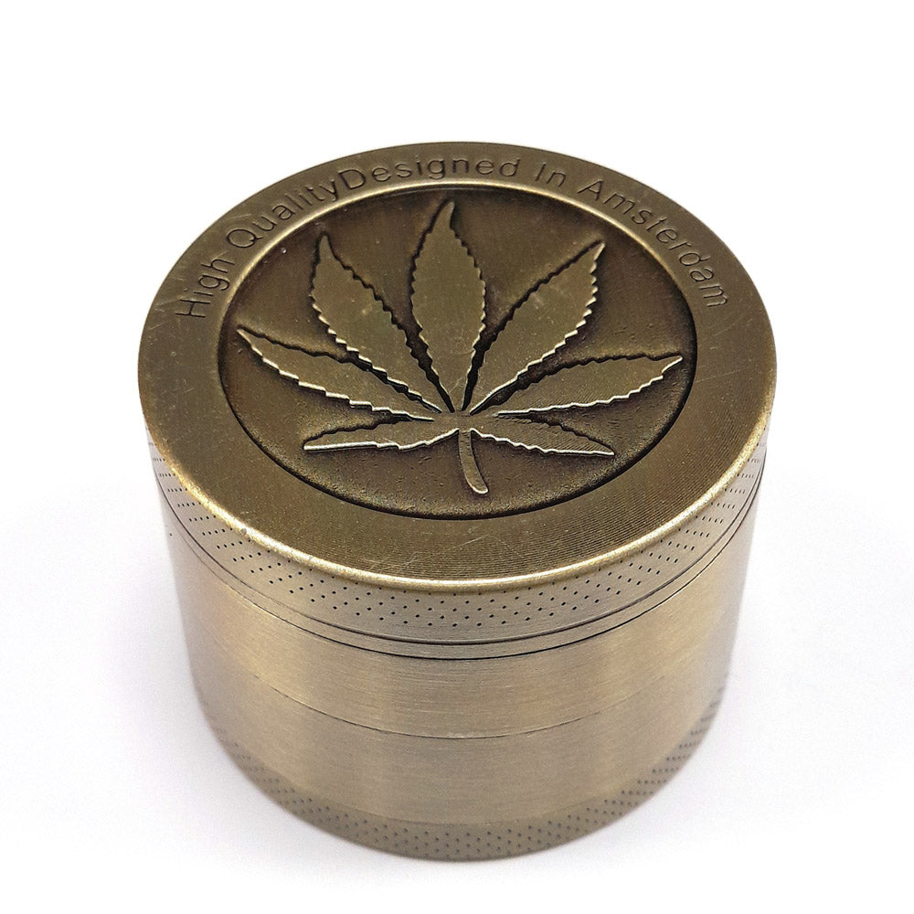 Grinder Polinizador Metal Gold Leaf 50 mm.