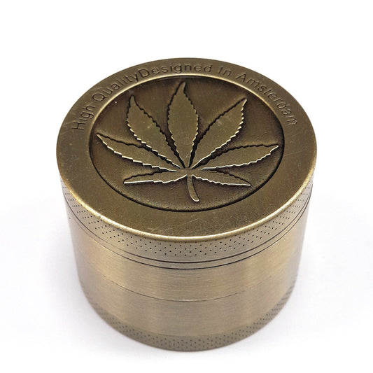 Grinder Polinizador Metal Gold Leaf 50 mm.