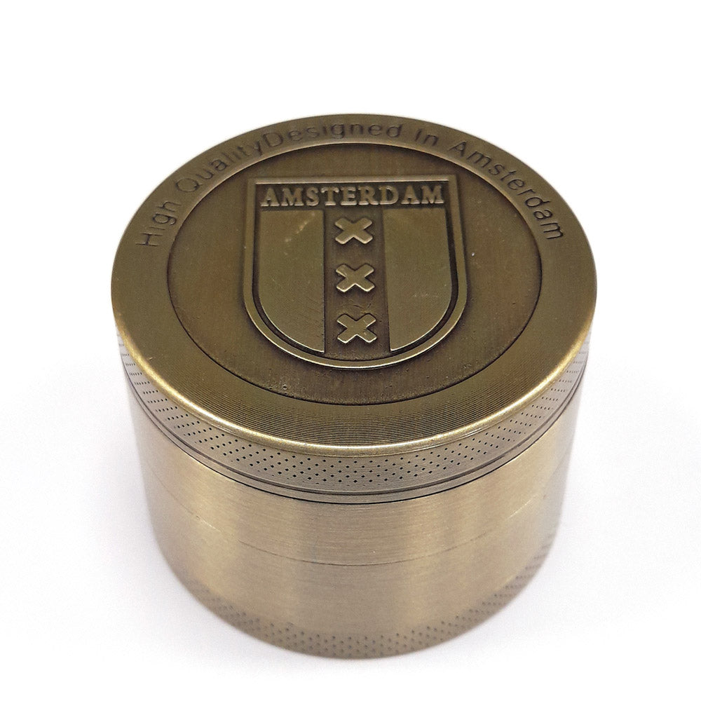 Grinder Polinizador Metal Gold Shield 50 mm.