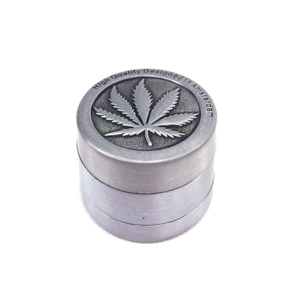 Grinder Polinator Metallo Leaf Silver 30 mm.