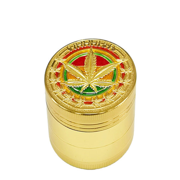 Grinder Polinizador Metal Rasta Gold 40 mm.