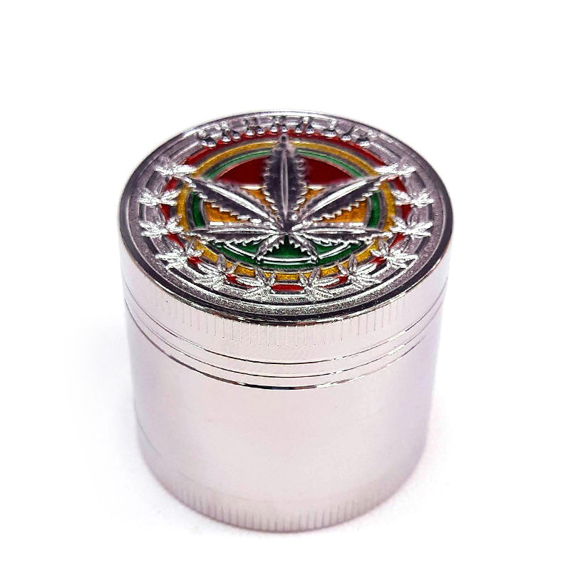 Grinder Polinizador Metal Rasta Silver 40 mm.