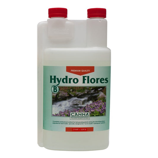 Hydro Flores Blanda B 1 lt | Fertilizante Floración Hidroponia Agua Blanda | Canna