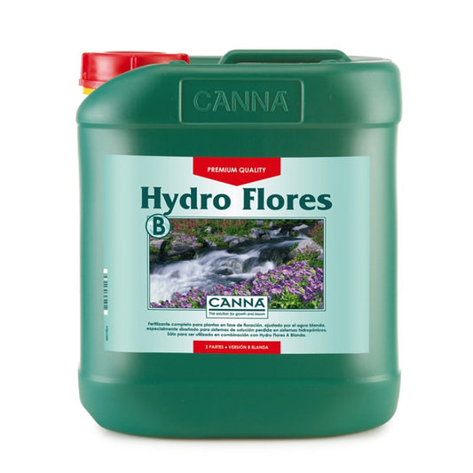 Hydro Flores Soft B 5 lt | Fertilizante Floración Hidroponia Agua Blanda | Canna