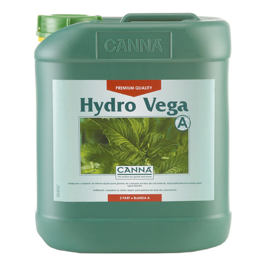 Hydro Vega Dura A 5 lt | Fertilizante Crecimiento Hidroponia Agua Dura | Canna