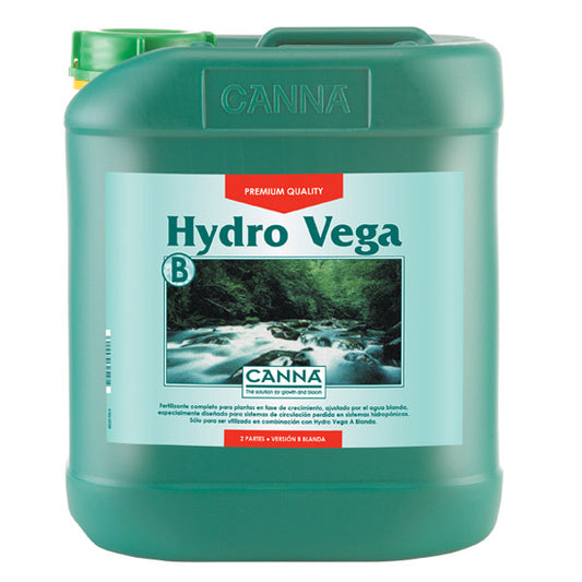 Hydro Vega Soft B 5 lt | Fertilizante Crecimiento Hidroponia Agua Blanda | Canna