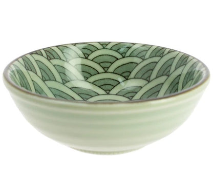 Incensario Olas Seigaiha Ceramica 10x4 cm.