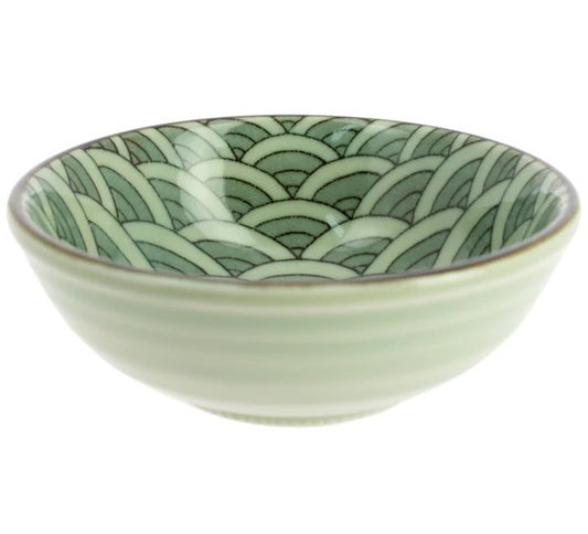 Incensario Olas Seigaiha Ceramica 10x4 cm.