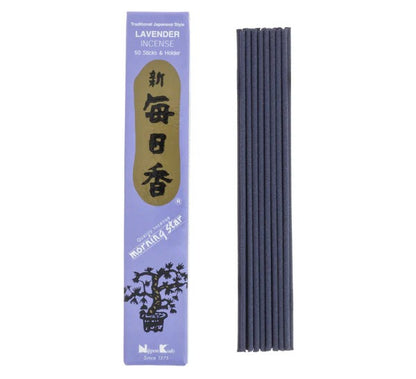 Incienso Morning Star Lavanda 50 Sticks & Holder