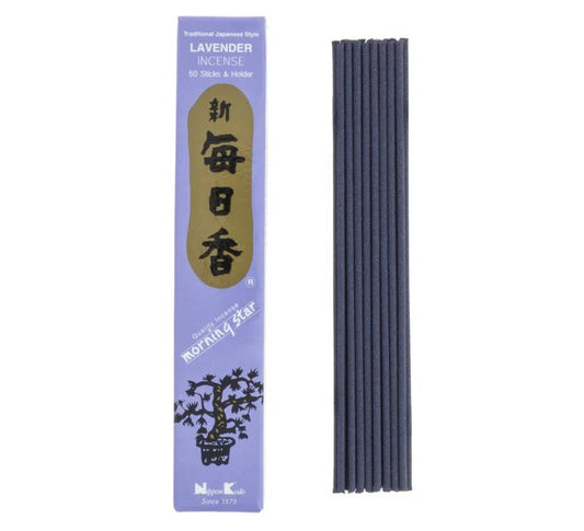 Incienso Morning Star Lavanda 50 Sticks & Holder