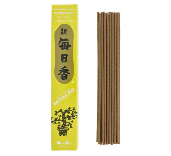 Incienso Morning Star Pachuli 50 Sticks & Holder
