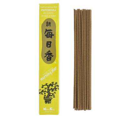 Incienso Morning Star Pachuli 50 Sticks & Holder