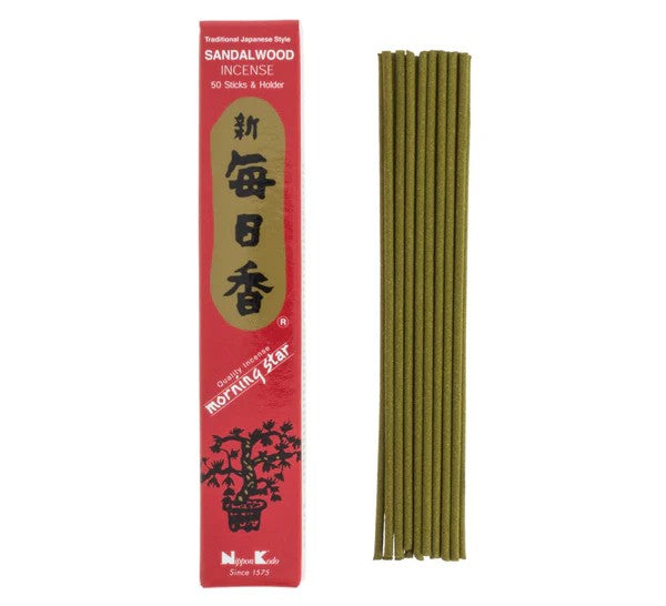 Incienso Morning Star Sándalo 50  Sticks & Holder