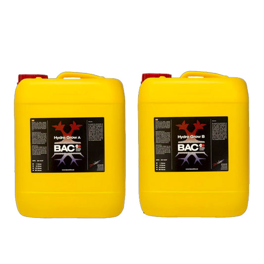 Kit Hidro Grow A&B 10 lt | Fertilizante Base Crecimiento Hidroponia Profesional | BAC