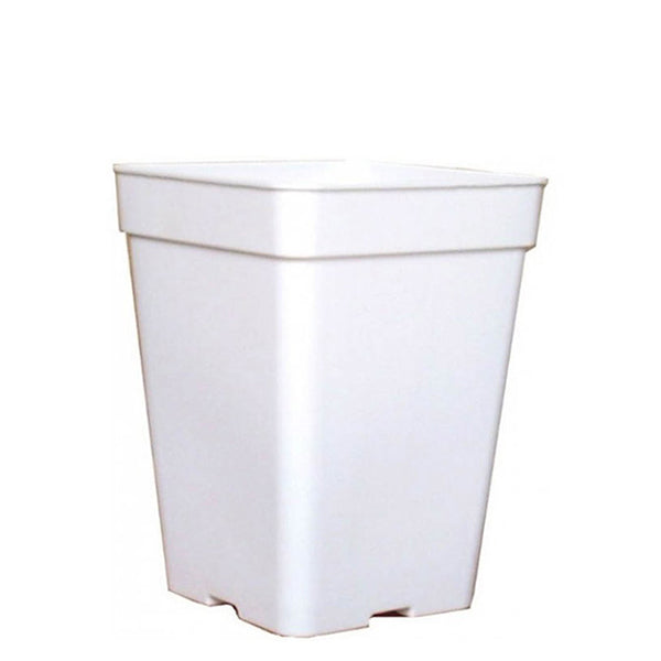 White Square Pot 15 x 15 x 18.5 cm. 3.2 lt. - 25 units.