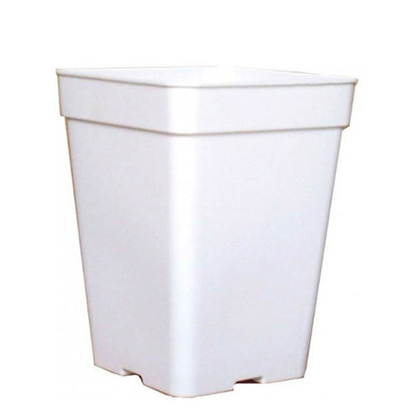 White Square Pot 20 x 20 x 27.5 cm. 7 lt.