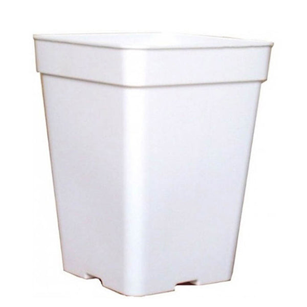 Vaso Quadrato Bianco 23 x 23 x 27.5 cm. 11 lt.