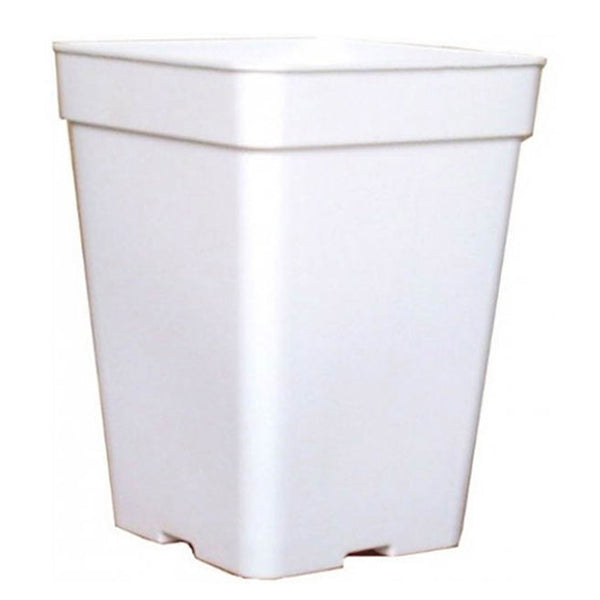 White Square Pot 27 x 27 x 40 cm. 20 lt.