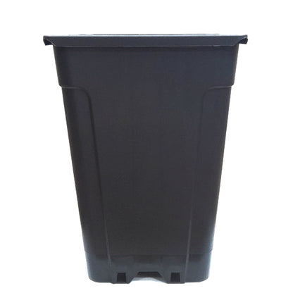 Vaso Quadrato Nero Thor Eco 20x20x27.5 cm. 7 lt. - 30 pz.
