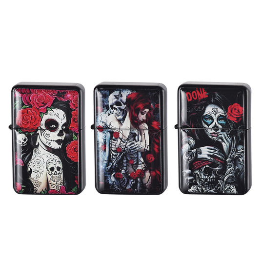 Mechero Girls & Skulls Pack 3 ud.