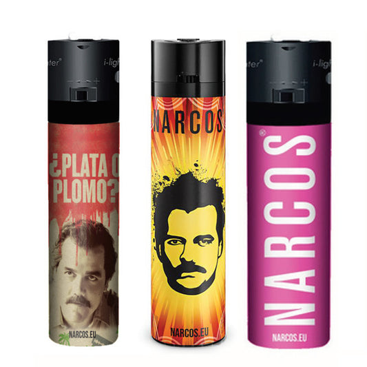 Mechero Narcos Plata o Plomo 30 ud.