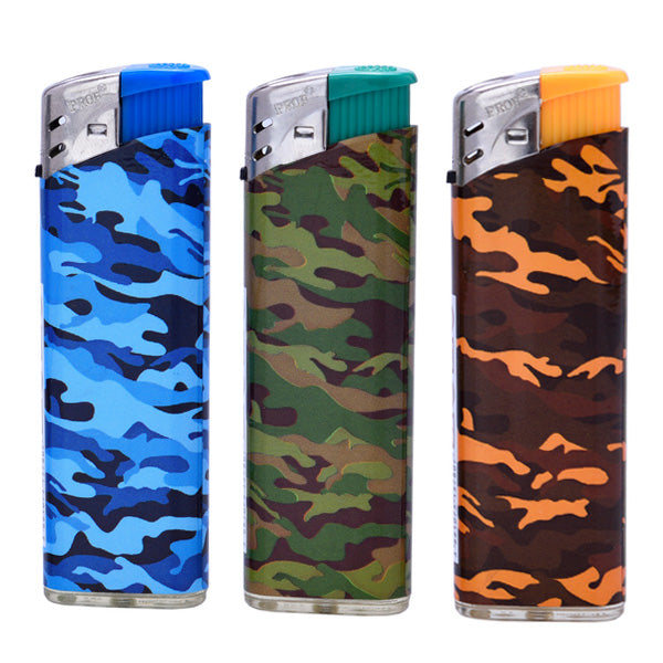 Mechero Piezo 50 ud. Camuflaje