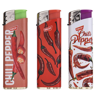 Mechero Piezo 50 ud. Chilli Peppers.