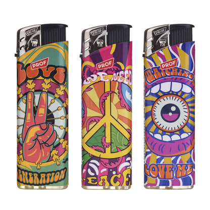 Mechero Piezo 50 ud. Hippie mod. 2