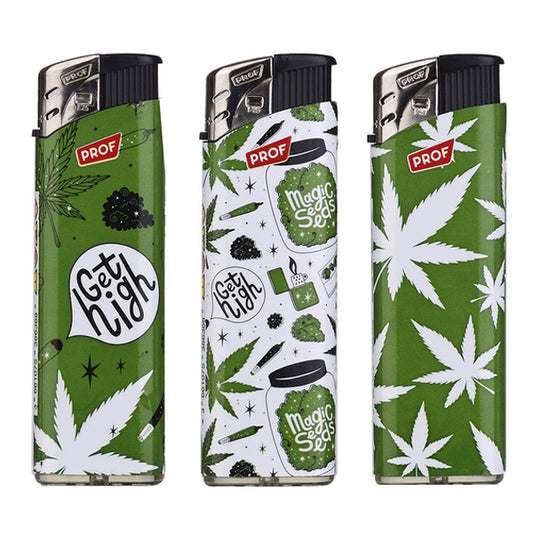 Mechero Piezo 50 ud. Leaves mod 2.