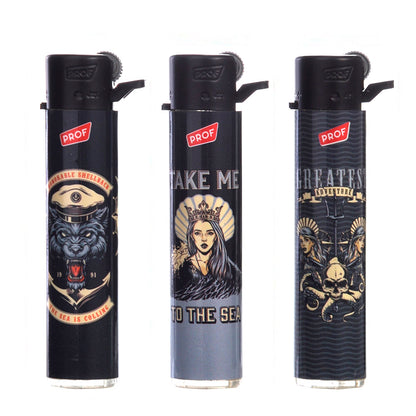 Mechero Round Flint Regulador Piedra & Gas Refill 25 ud. Adventure
