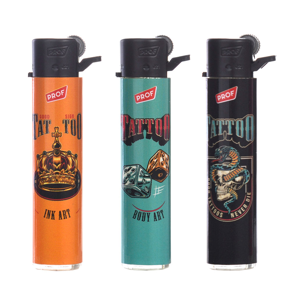 Mechero Round Flint Regulador Piedra & Gas Refill 25 ud. Tattoo