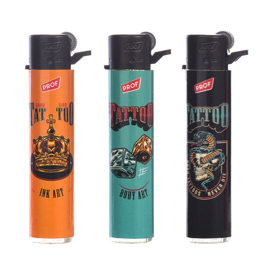 Mechero Round Flint Regulador Piedra & Gas Refill 25 ud. Tattoo