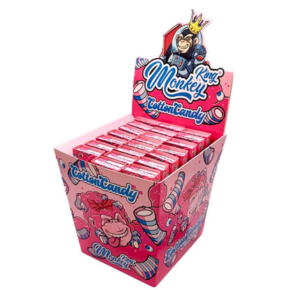 Monkey King Size Slim Rolling Papers & Tips Cotton Candy Scent 24 ct.
