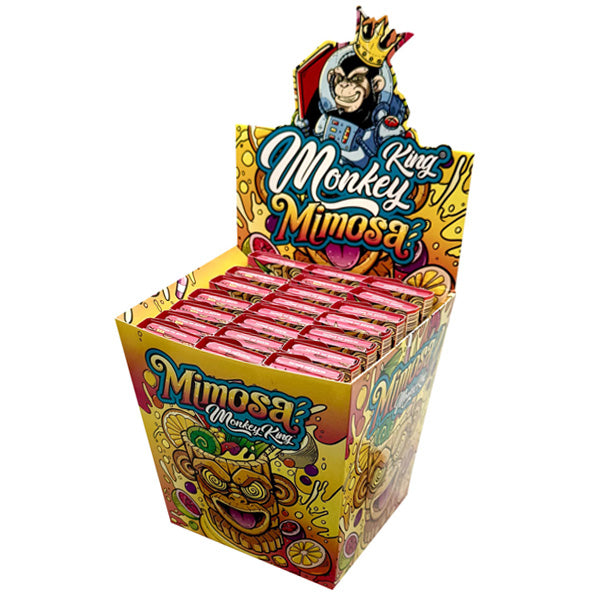 Papel Monkey King Size Slim & Tips Smell Mimosa 24 ud.