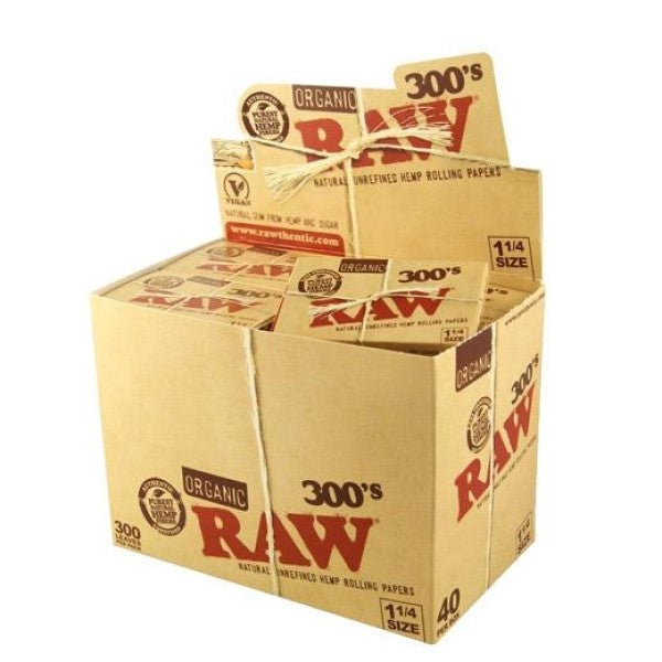 Papel Raw  Organic  1.1/4 Block 300 - 40 librillos