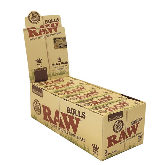Papel Raw  Organic  Rolls 12 ud.